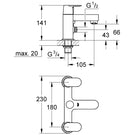 grohe-eurosmart-chrome-12-cosmopolitan-two-handled-bathshower-mixer---25129000-