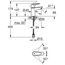 grohe-bauedge-chrome-12-s-size-basin-mixer-tap---23972001-