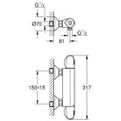 grohe-grohtherm-1000-matte-black-12-thermostatic-shower-mixer---348142433-