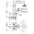 grohe-tempesta-chrome-cosmopolitan-160-shower-system-with-thermostat-for-wall-mounting---27922000-