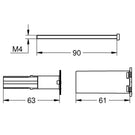 grohe-chrome-universal-extension-set-2-handle-thermostats-25-mm---14058000-