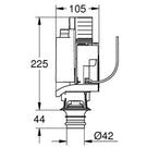 grohe-discharge-valve-av1-complete---42314000-