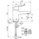 ideal-standard-ceraplan-silk-black-single-lever-mini-basin-mixer-tap---bd208xg-