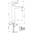 ideal-standard-ceraplan-silk-black-single-lever-vessel-basin-mixer-tap---bd255xg-
