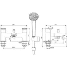 ideal-standard-ceraplan-silk-black-dual-control-bath-shower-mixer-with-shower-set---bd265xg-