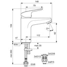 ideal-standard-ceraflex-chrome-single-lever-bath-filler-tap---b1959aa-