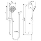 ideal-standard-idealrain-evo-jet-chrome-diamond-hand-shower-125mm-with-rail-kit-600mm---b1762aa-