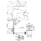 ideal-standard-ceraflex-chrome-single-lever-basin-mixer-tap-with-pop-up-waste---b1811aa-
