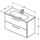 ideal-standard-ilife-a-quartz-grey-matt-wall-hung-vanity-unit-100cm-with-2-drawers---t5257ng-