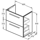 ideal-standard-ilife-s-quartz-grey-matt-compact-wall-hung-vanity-unit-60cm-with-2-drawers---t5293ng-