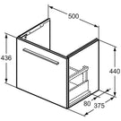 ideal-standard-ilife-s-quartz-grey-matt-compact-wall-hung-vanity-unit-50cm-with-1-drawer---t5290ng-