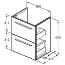 ideal-standard-ilife-s-matt-white-compact-wall-hung-vanity-unit-50cm-with-2-drawers---t5291du-