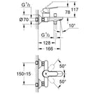 grohe-bauedge-chrome-12-single-lever-bathshower-mixer---23334000-