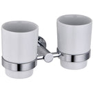 Pair of chrome round knob bathroom basin handles