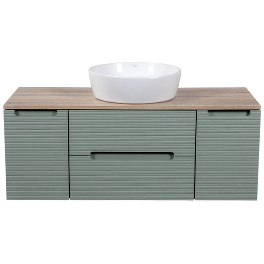 astini-monza-plus-1200mm-aloe-greencontry-oak-fluted-wall-hung-vanity-unit-with-2-side-cabinets--counter-top-