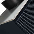 Close-up of textured black countertop surface