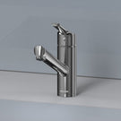 Modern chrome single-lever bathroom basin tap