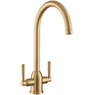 rangemaster-parma-brushed-brass-twin-lever-kitchen-sink-mixer-tap-