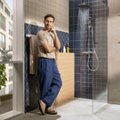 hansgrohe-wallstoris-580-matt-white-towel-rail-