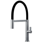luisina-stainless-steel--black-single-lever-swivel-spout-kitchen-mixer-tap-with-single-jet-mobile-spray-rc311do055-