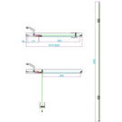 scudo-6mm-hinged-door--in-line-900mm-with-black-conversion-kit-
