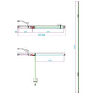 scudo-6mm-hinged-door--in-line-1000mm-with-black-conversion-kit-