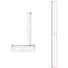 scudo-10mm-glass-panel-600mm-with-brushed-brass-wall-profile--bracing-bar-