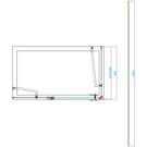 scudo-6mm-frameless-side-panel-700mm-with-brass-conversion-kit-