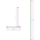 scudo-minos-framed-glass-panel-700mm-brushed-brass--stabilising-bar-