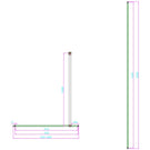 scudo-10mm-glass-panel-900mm-with-chrome-wall-profile--bracing-bar-