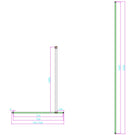 scudo-10mm-glass-panel-800mm-with-gun-metal-wall-profile--bracing-bar-