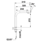 blanco-vonda-polished-chrome-top-lever-swivel-spout-kitchen-sink-mixer-tap-