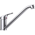 Chrome single lever kitchen sink mixer tap