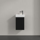 villeroy--boch-avento-volcano-black-350mm-wall-hung-vanity-unit-with-black-handles--basin-tap-on-right-