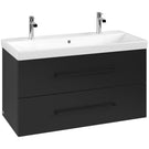 villeroy--boch-avento-volcano-black-1000mm-wall-hung-vanity-unit-with-black-handles--2-tap-hole-basin-