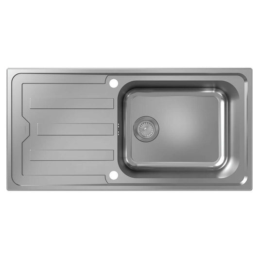Hansgrohe S440-A500 100 1.0 Bowl Stainless Steel Kitchen Sink With Drainer 43367800