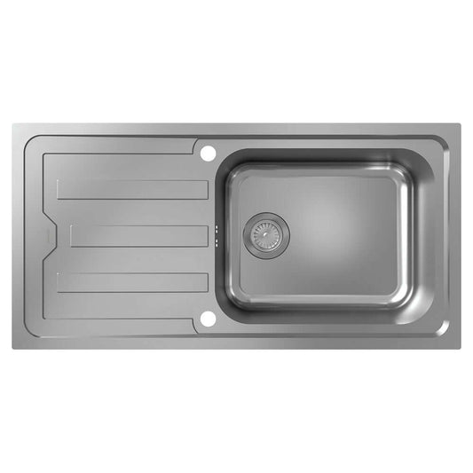 Hansgrohe S440-F500 100 1.0 Bowl Stainless Steel Kitchen Sink With Drainer 43371800