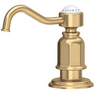 Gold finish vintage style single lever basin tap