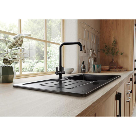 Rangemaster Austell 1.0 Bowl Ceramic Kitchen Sink & Waste