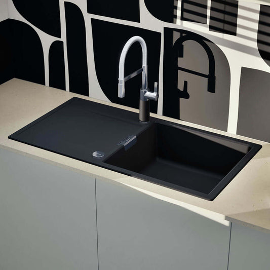 Schock Mono D 100L 1.0 Bowl Granite Kitchen Sink & Waste