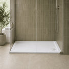 Nuie White Slip Resistant Slimline Rectangular Shower Tray 1200 x 800mm NSR023