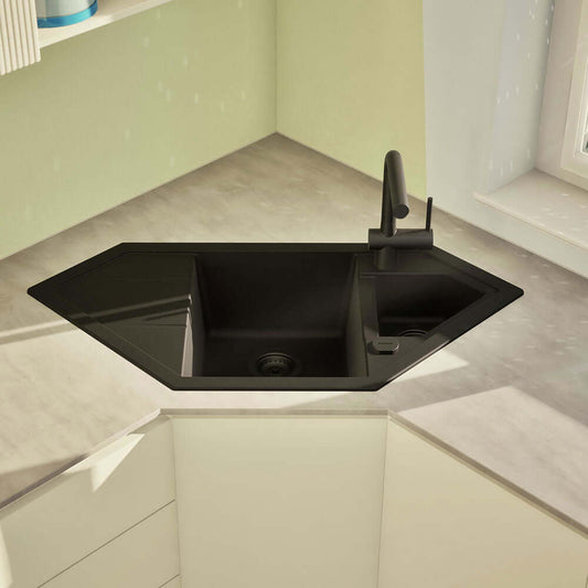 Schock Signus C 150 1.5 Bowl Granite Kitchen Sink & Waste