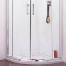 White vanity cabinet with double doors