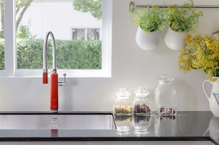 Smeg's Chrome and Red Tap 