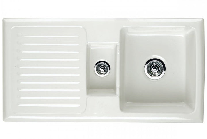 Staff Pick: Astini Rustique 150 1.5 Bowl White Ceramic Kitchen Sink