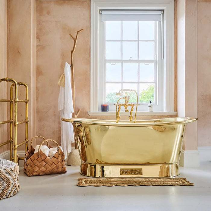 brass bath bathroom