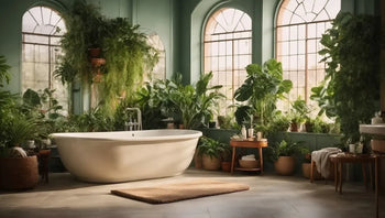Plants in Bathroom