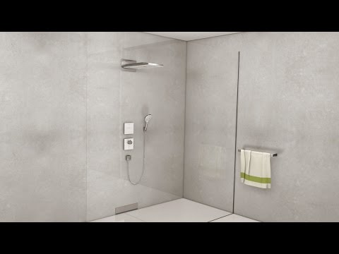 Hansgrohe Rainmaker Select Eco 3 Jet White & Chrome Overhead Shower & Wall Connector
