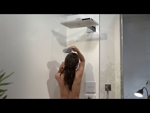 Hansgrohe Rainmaker Select 460 3 Jet White/Chrome Shower Head & Shower Arm