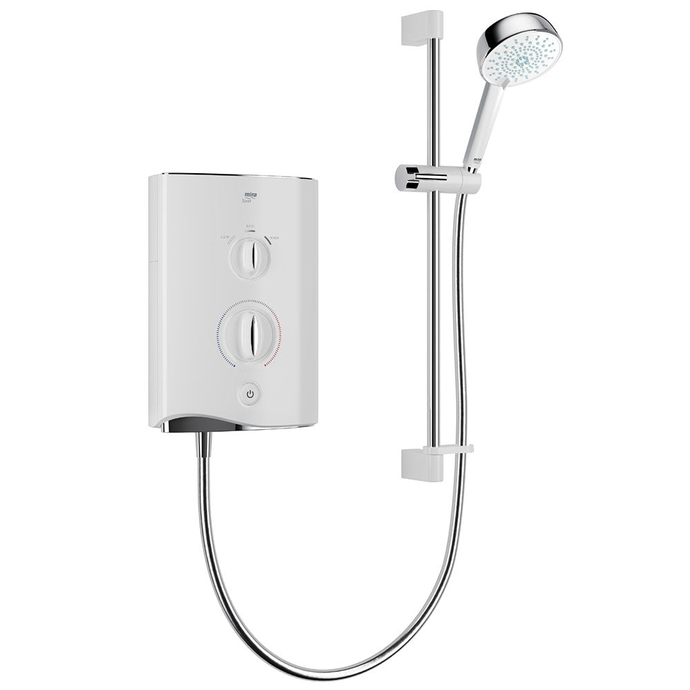 Mira Sport 9.0kW Multi-Fit Chrome & White Electric Shower 1.1746.833
